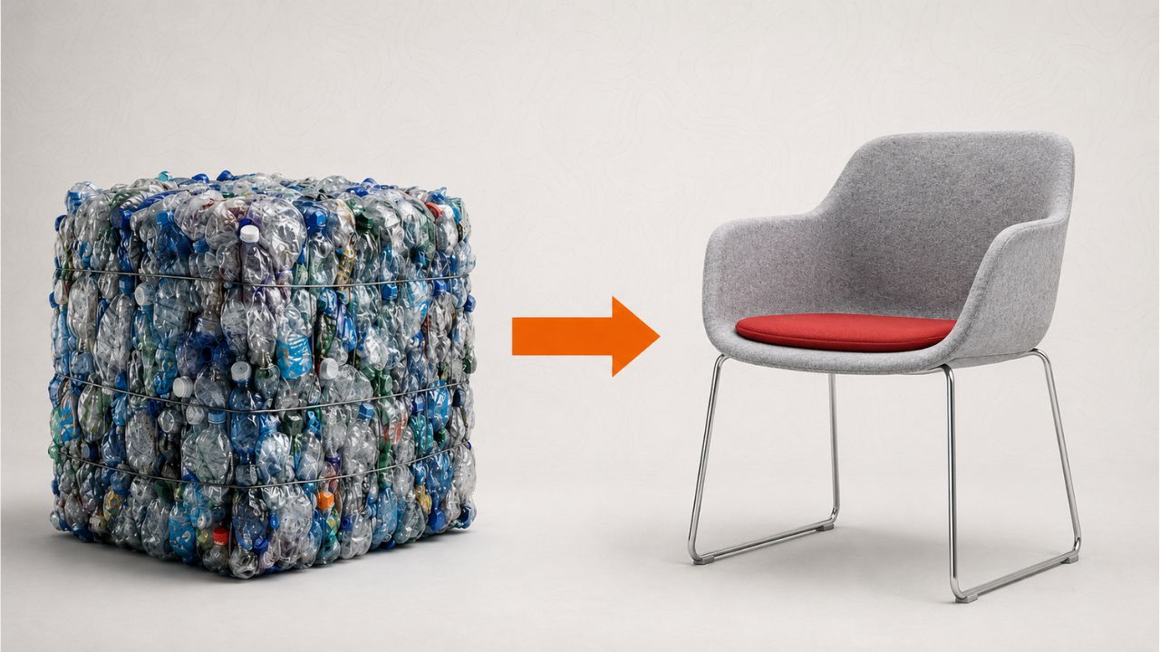 Nachhaltige M&ouml;bel aus PET-Flaschen recycled